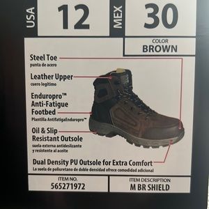 Brahma steel toe work boots